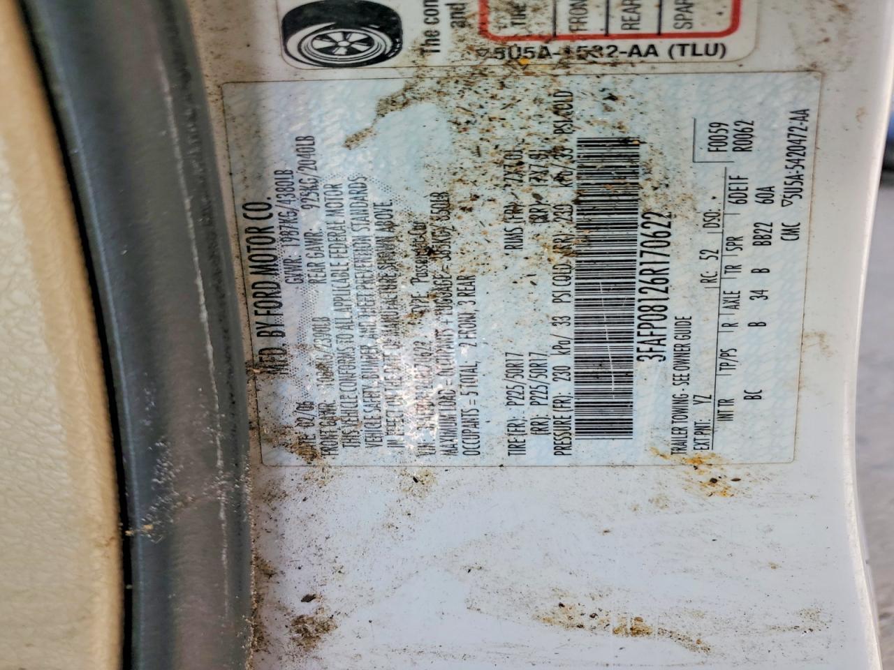 2006 Ford Fusion sel