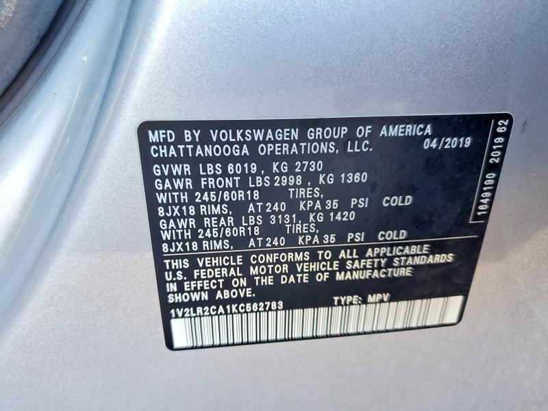 2019 Volkswagen Atlas se