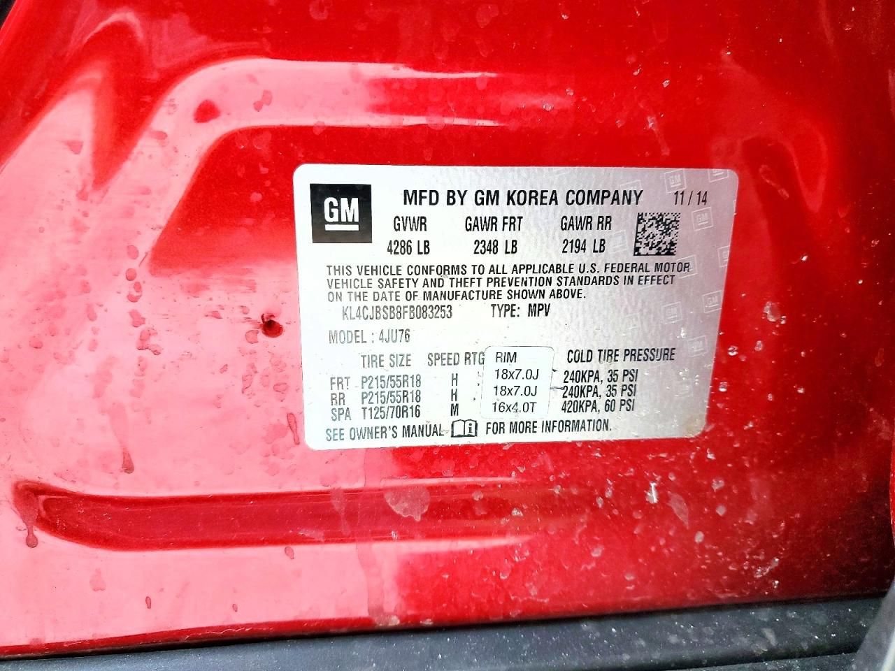 2015 Buick Encore Convenience