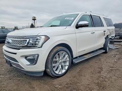 Ford Expedition Vehiculos salvage en venta: 2019 Ford Expedition max Platinum