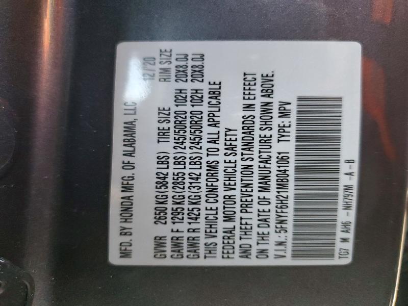 2021 Honda Pilot se