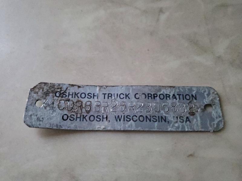 1994 Oshkosh Motor Truck Co. Chassis x Line