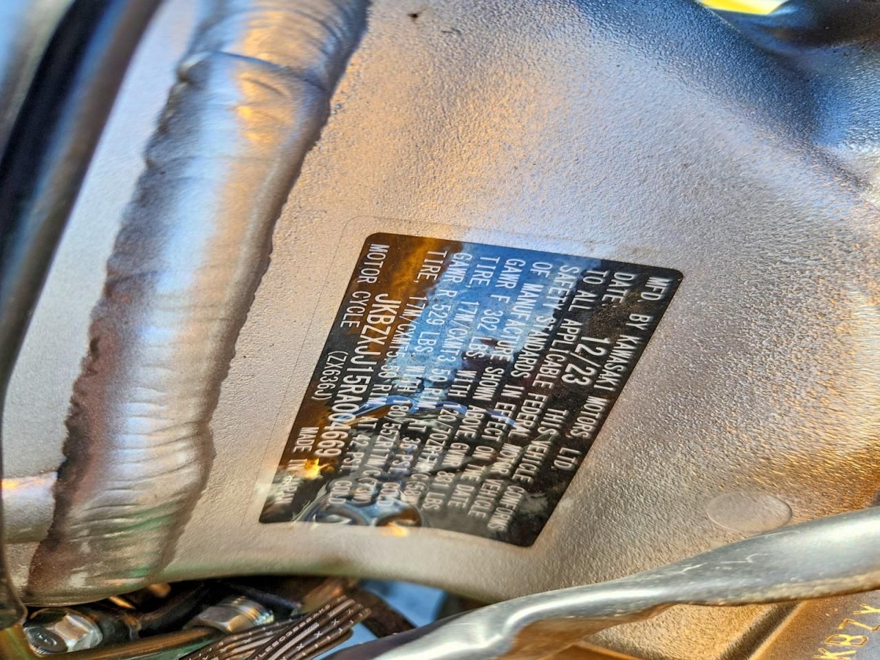 2024 Kawasaki ZX636 K