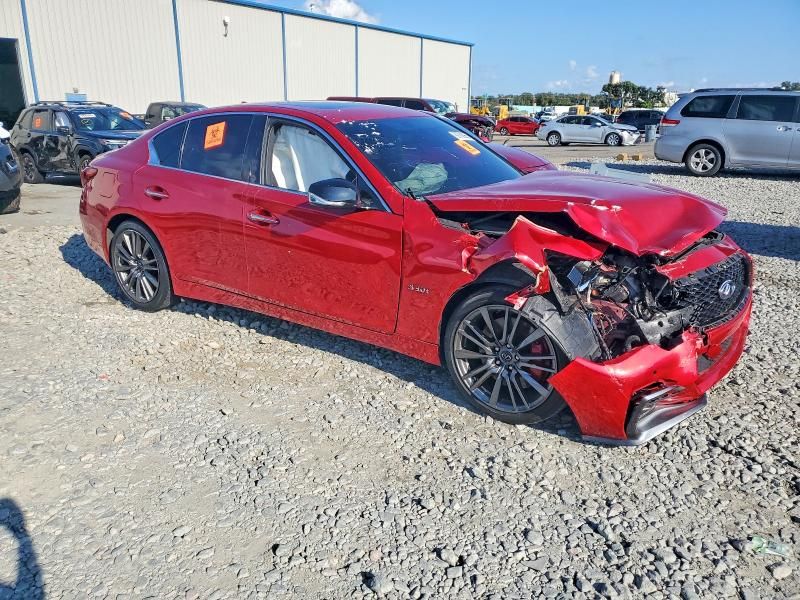 2018 Infiniti Q50 red Sport 400