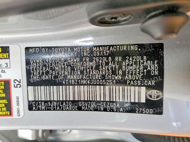 2018 Toyota Camry xse