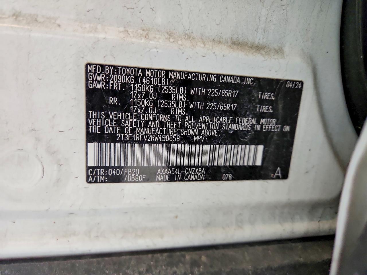 2024 Toyota Rav4 le