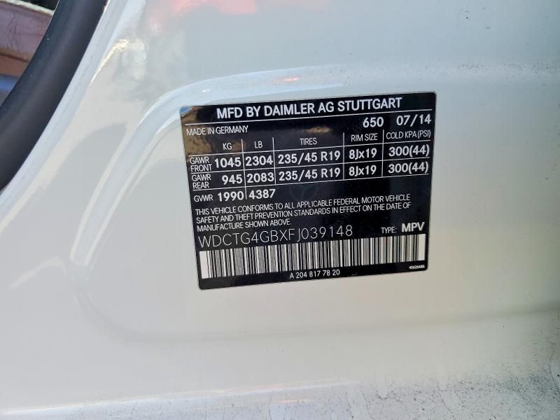 2015 Mercedes-Benz Gla 250 4matic