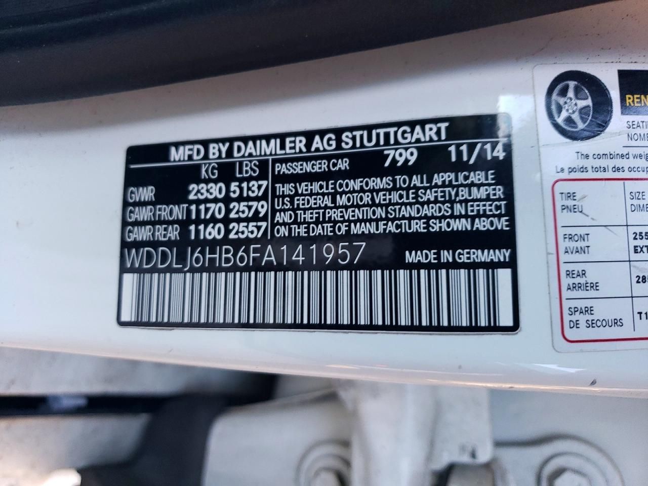 2015 Mercedes-Benz Cls 400 4matic