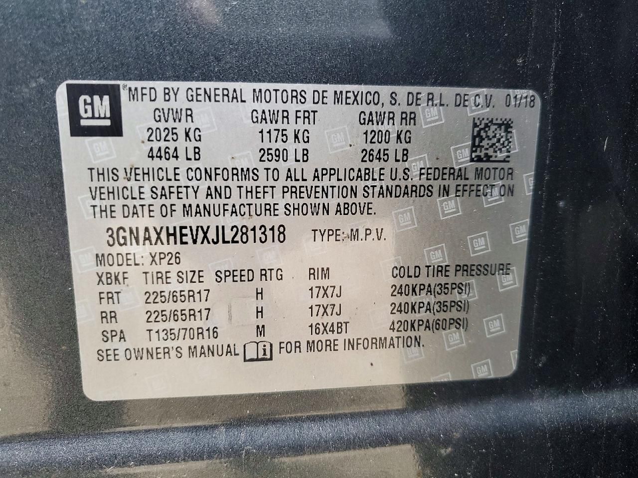 2018 Chevrolet Equinox ls