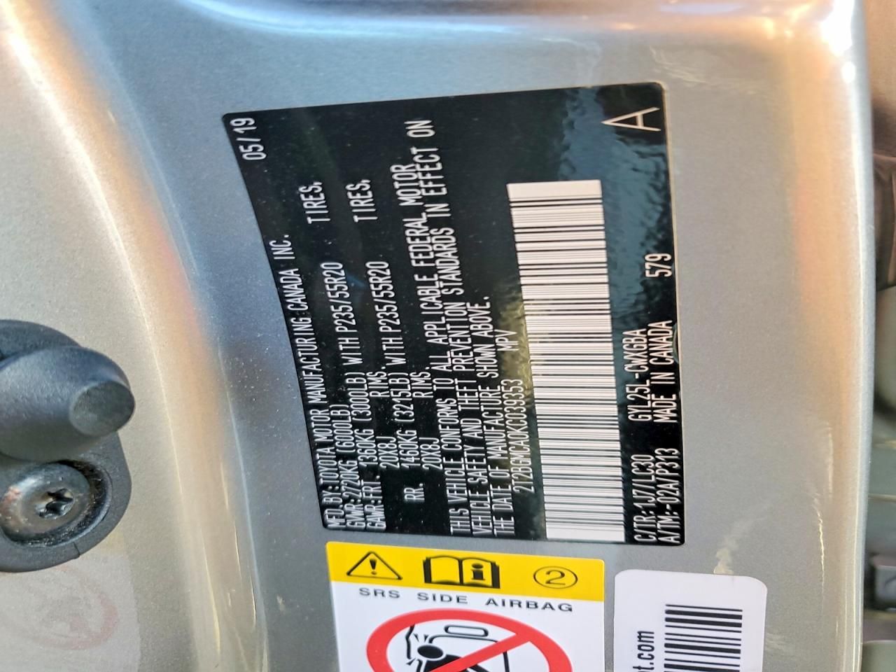 2019 Lexus Rx 450h Base