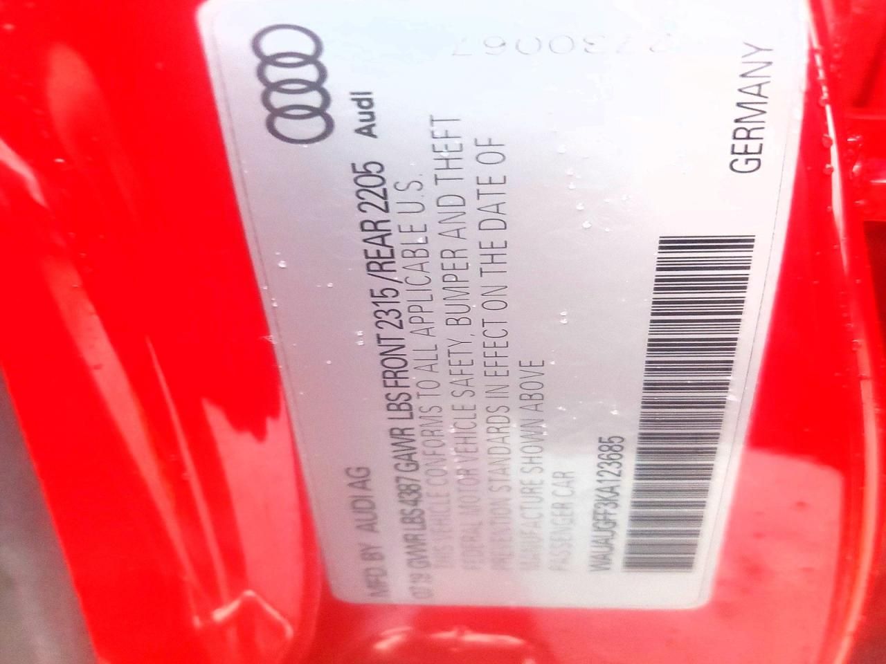 2019 Audi A3 Premium