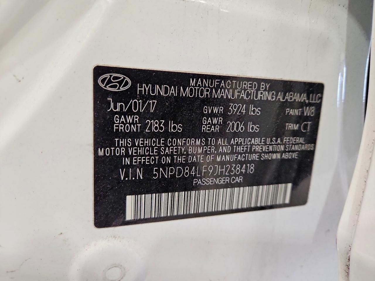 2018 Hyundai Elantra sel