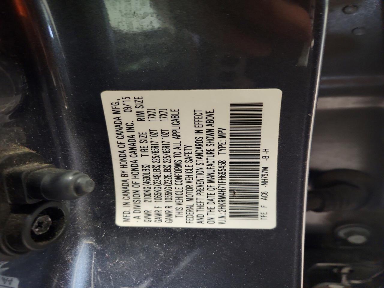 2015 Honda Cr-v exl