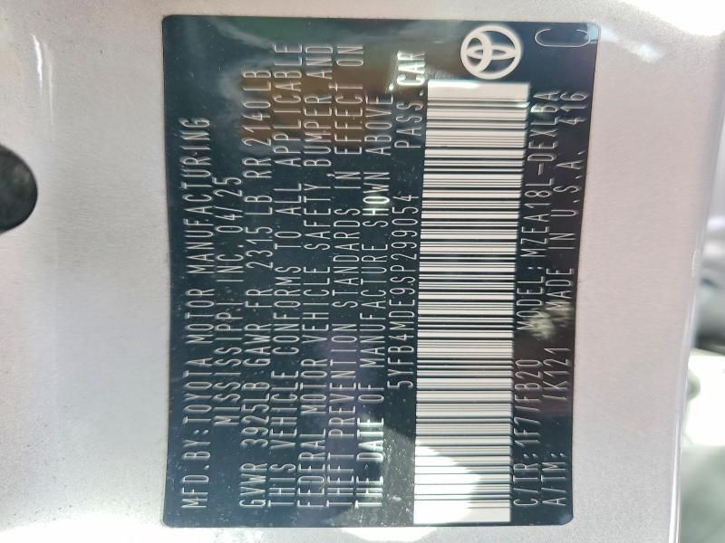 2025 Toyota Corolla le