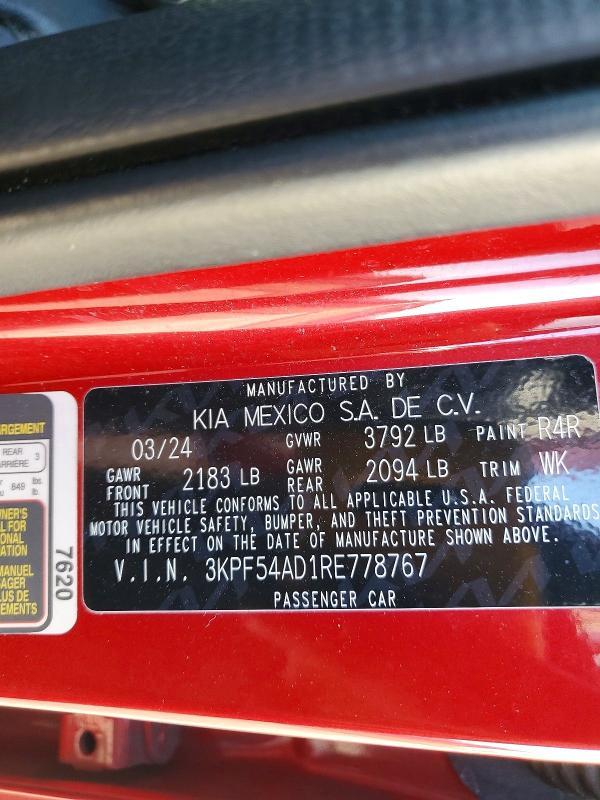 2024 KIA Forte gt Line