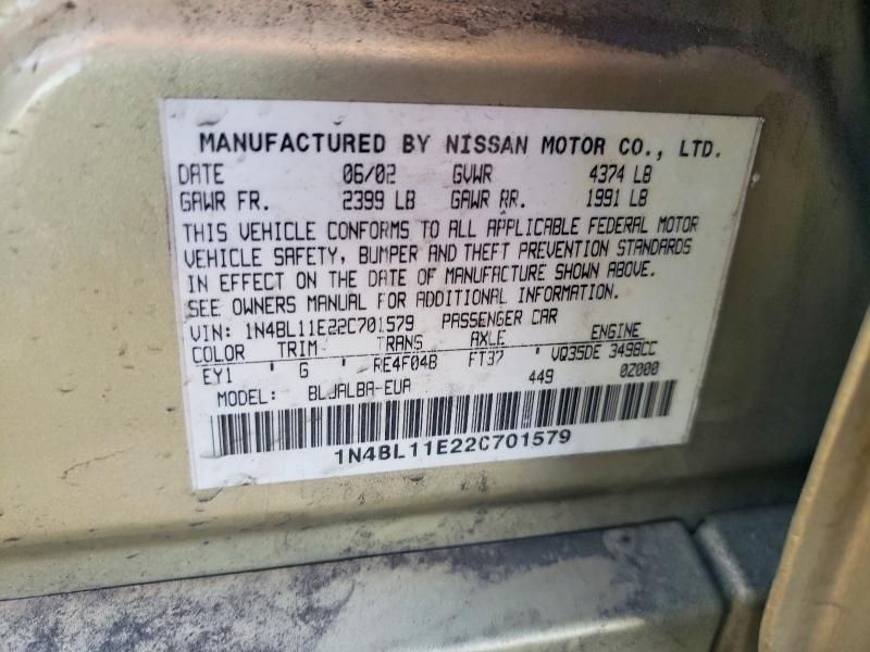 2002 Nissan Altima se