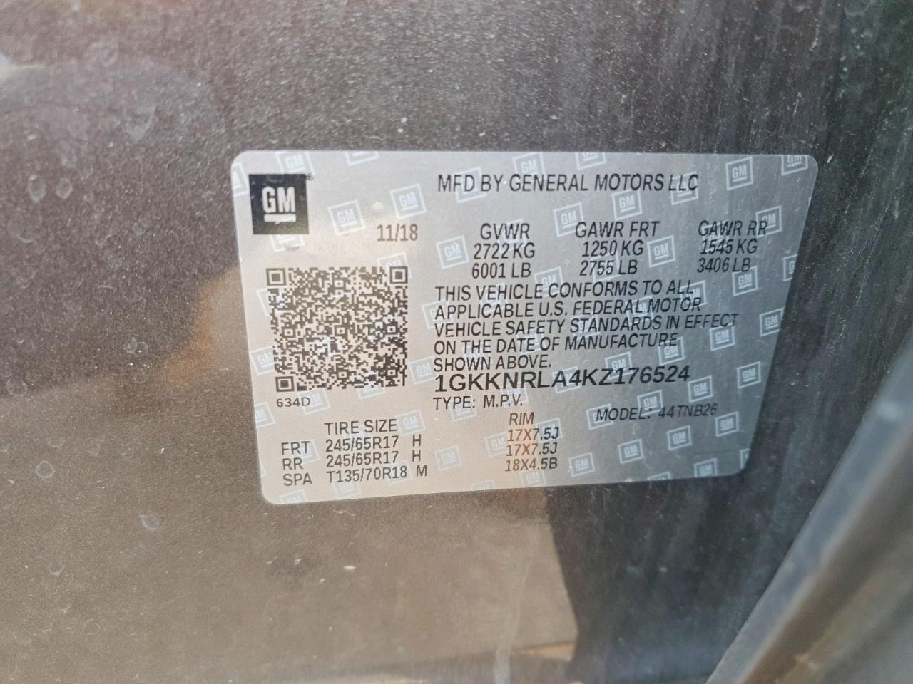 2019 GMC Acadia sle