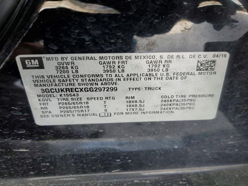 2016 Chevrolet Silverado K1500 LT
