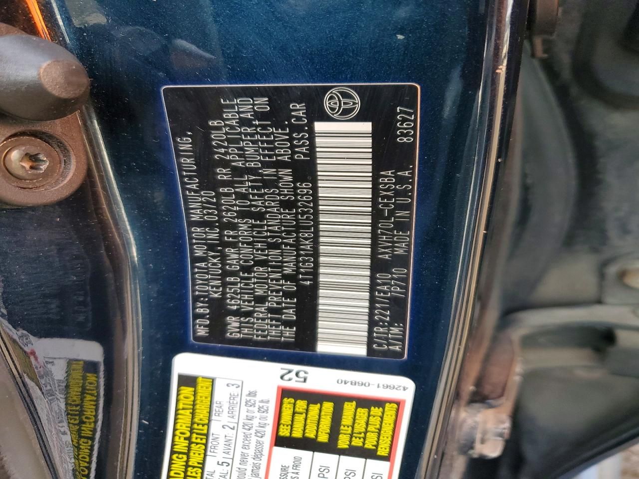 2020 Toyota Camry se