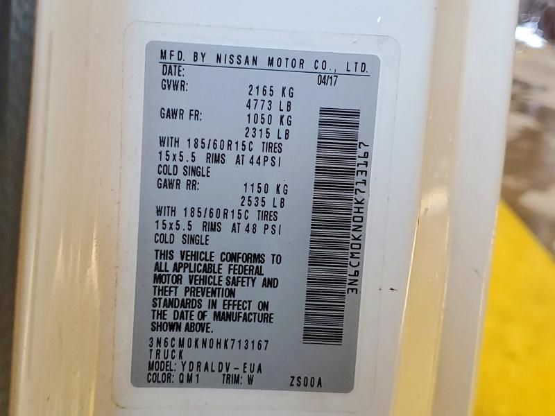 2017 Nissan Nv200 Utility / Service van