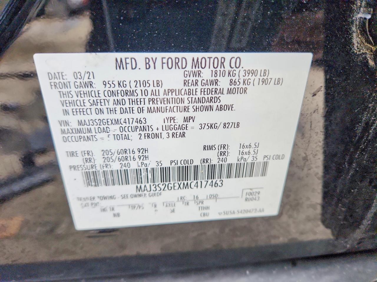 2021 Ford Ecosport se