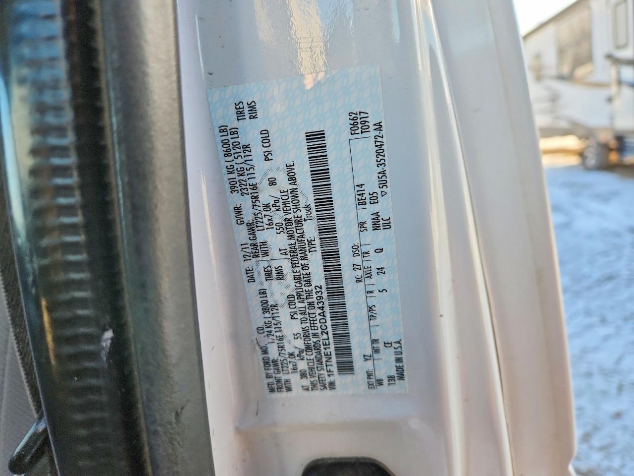 2012 Ford E150 Delivery Van
