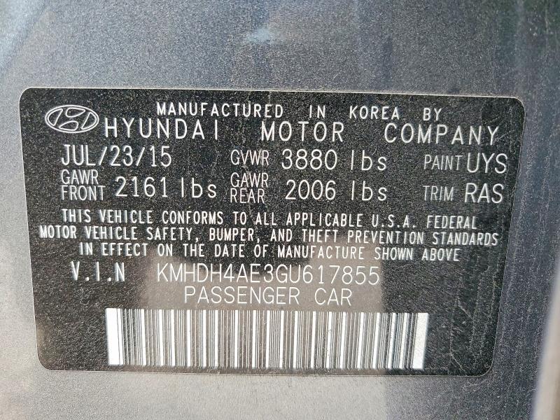 2016 Hyundai Elantra se