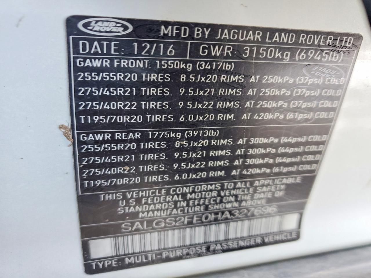 2017 Land Rover Range Rover Supercharged