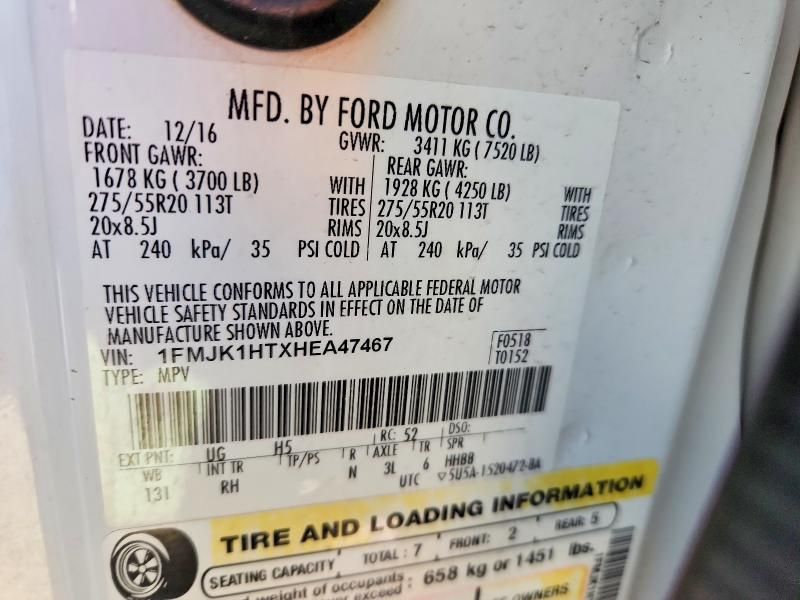 2017 Ford Expedition el xlt