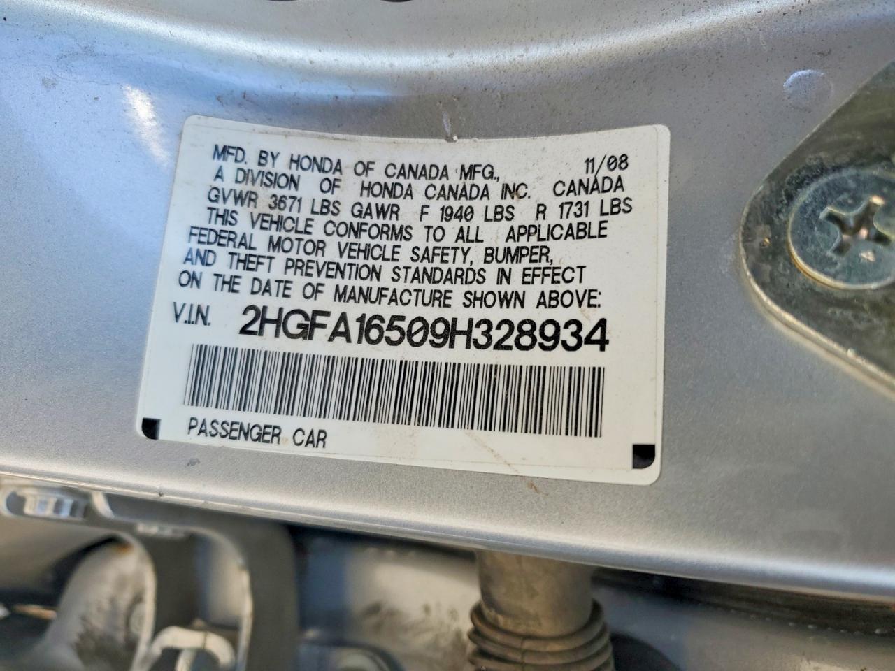 2009 Honda Civic lx