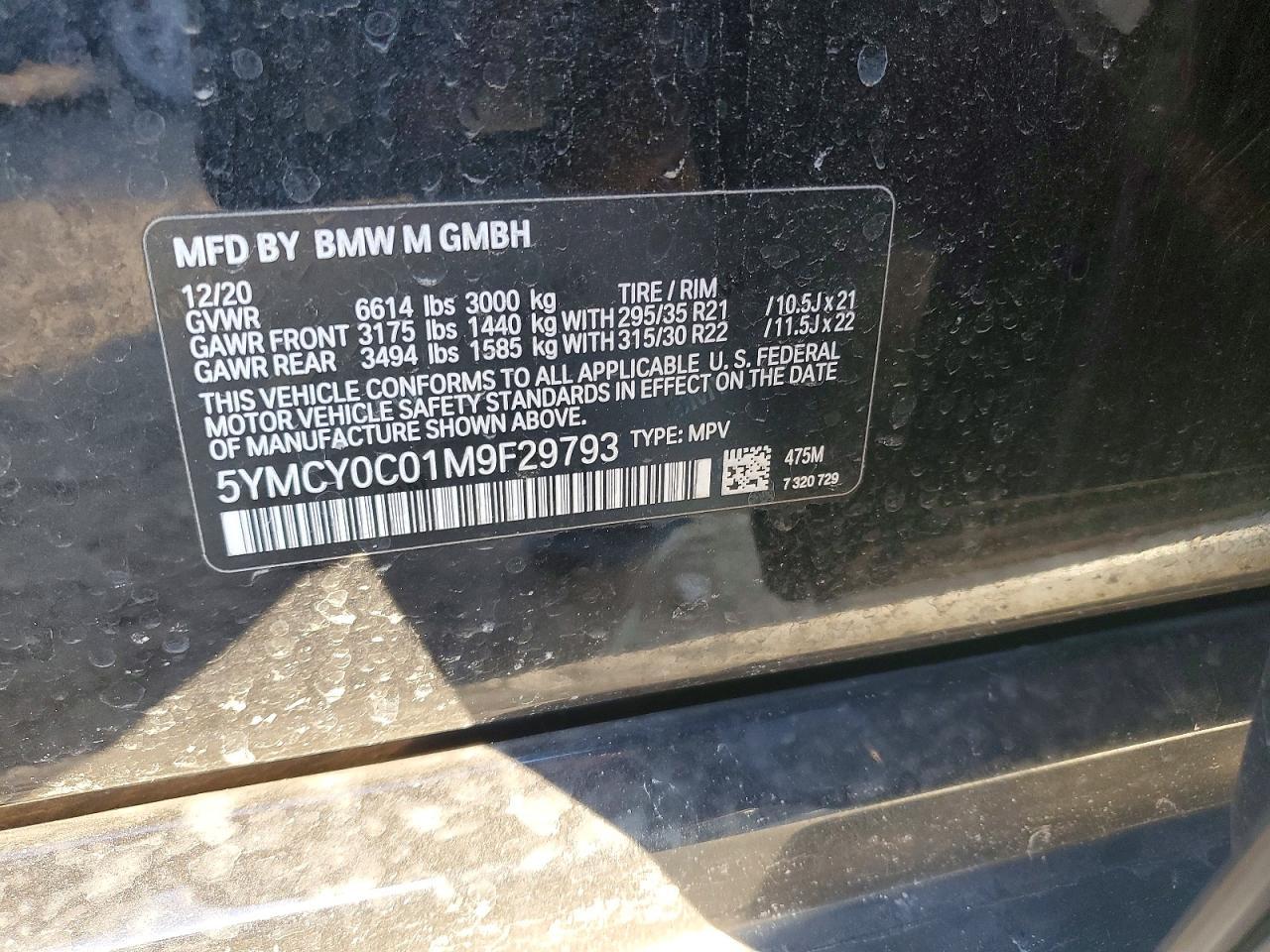 2021 BMW X6 m