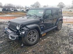 Jeep Wrangler salvage cars for sale: 2023 Jeep Wrangler Sahara 4XE