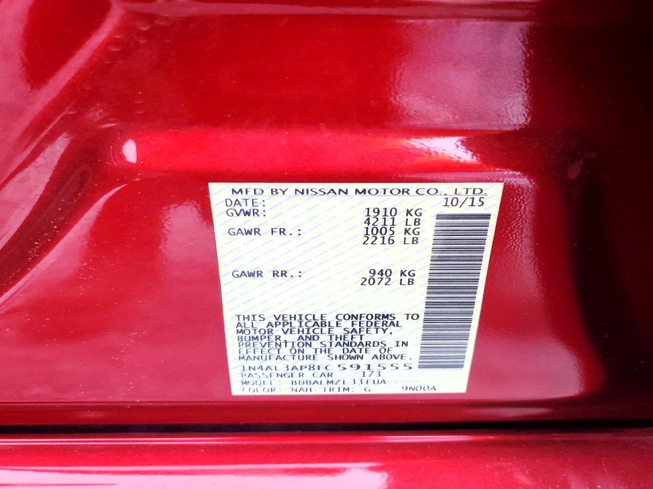 2015 Nissan Altima 2.5