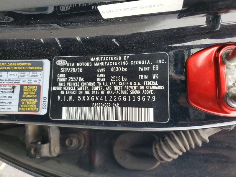 2016 KIA Optima sxl Turbo