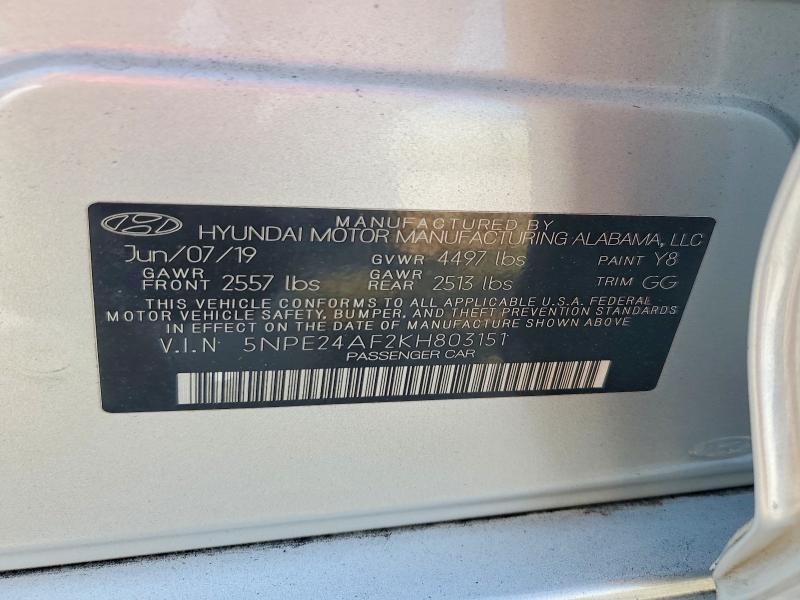 2019 Hyundai Sonata se