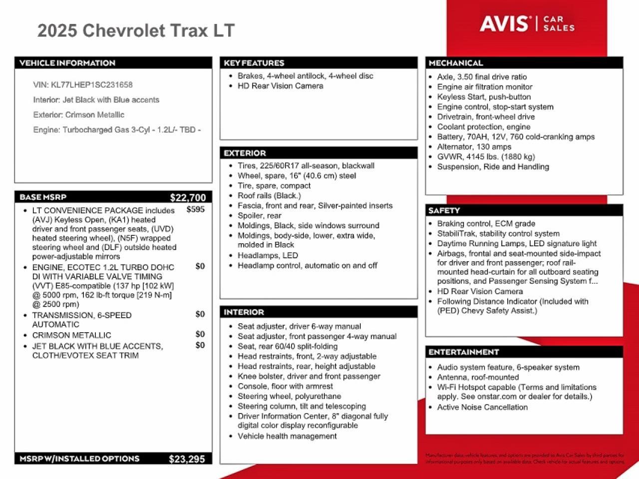2025 Chevrolet Trax 1LT