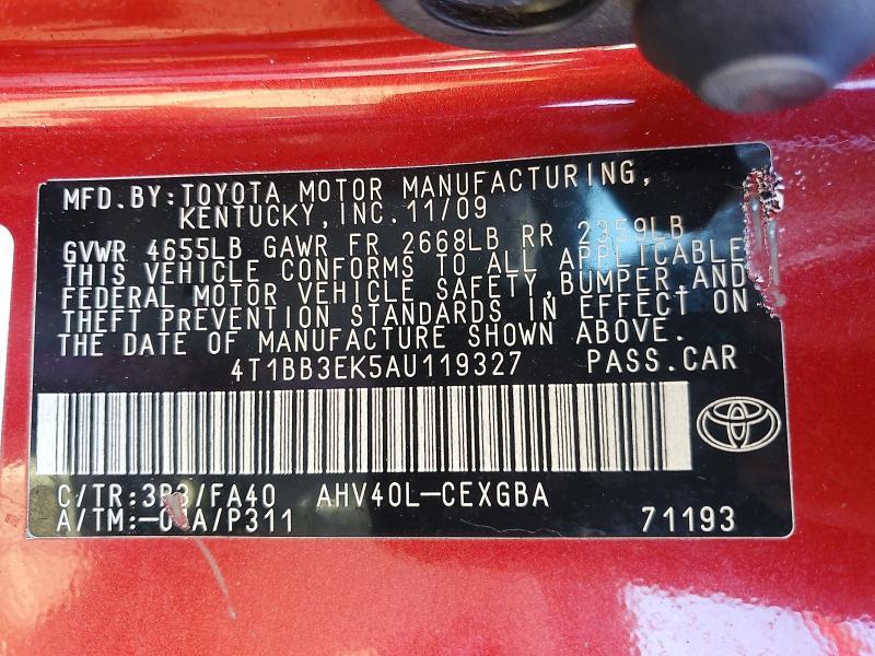 2010 Toyota Camry Hybrid