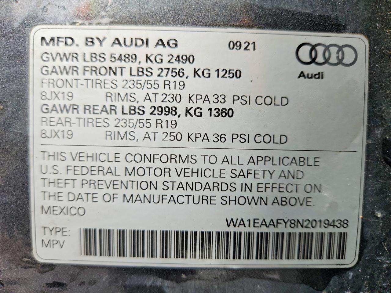 2022 Audi Q5 Premium Plus 45