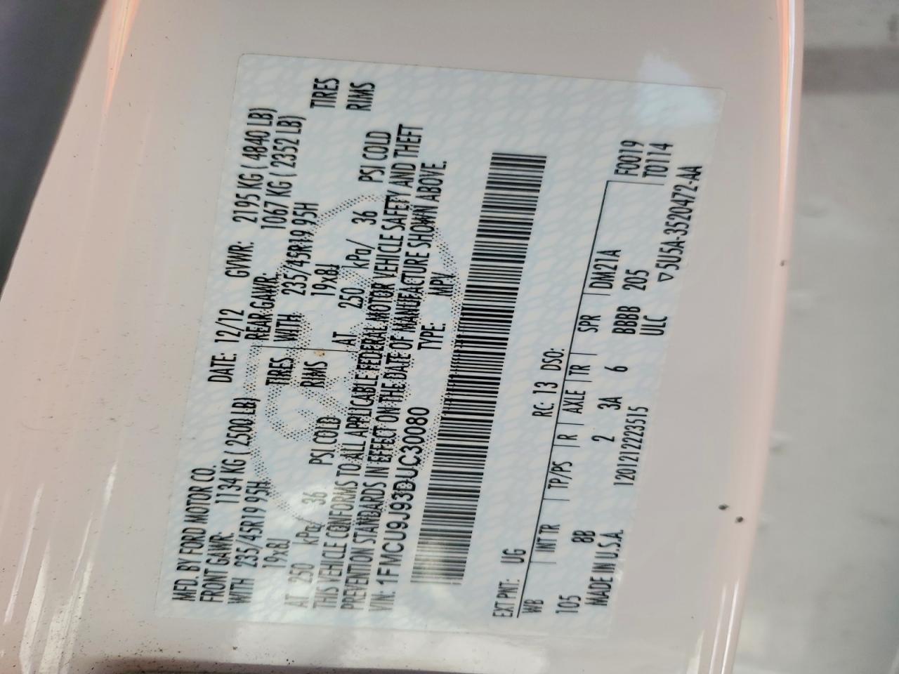 2013 Ford Escape Titanium