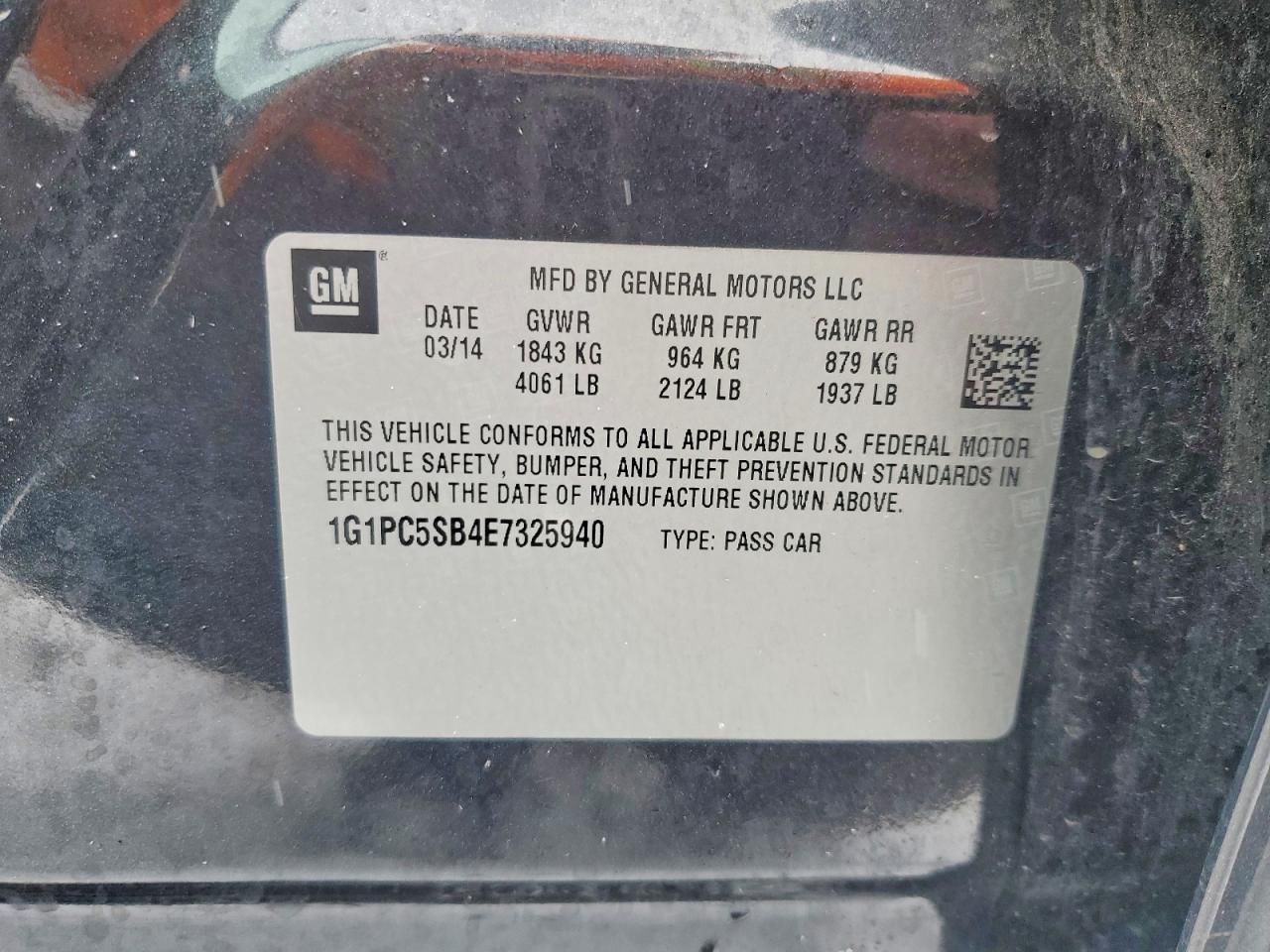 2014 Chevrolet Cruze lt