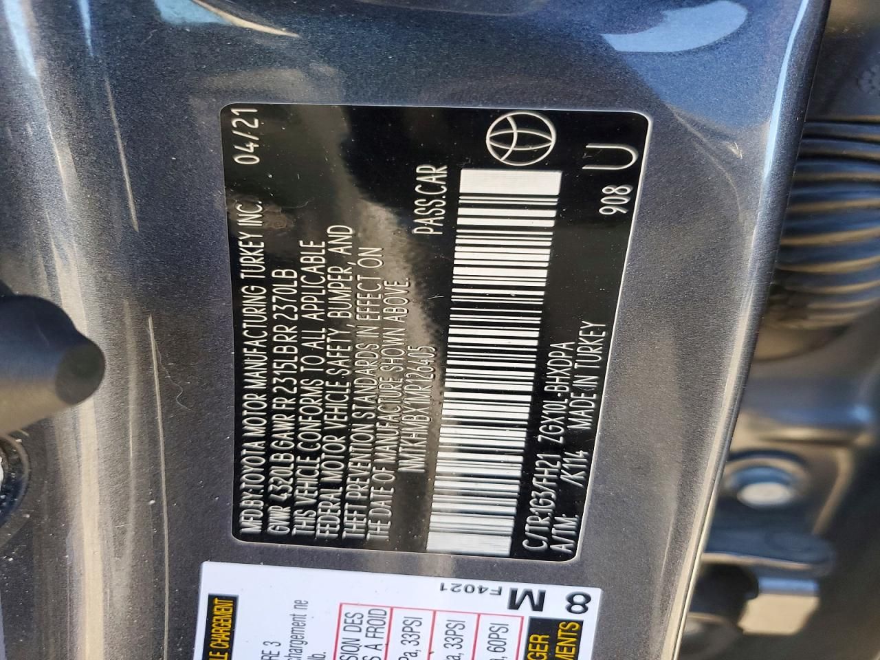 2021 Toyota C-hr xle