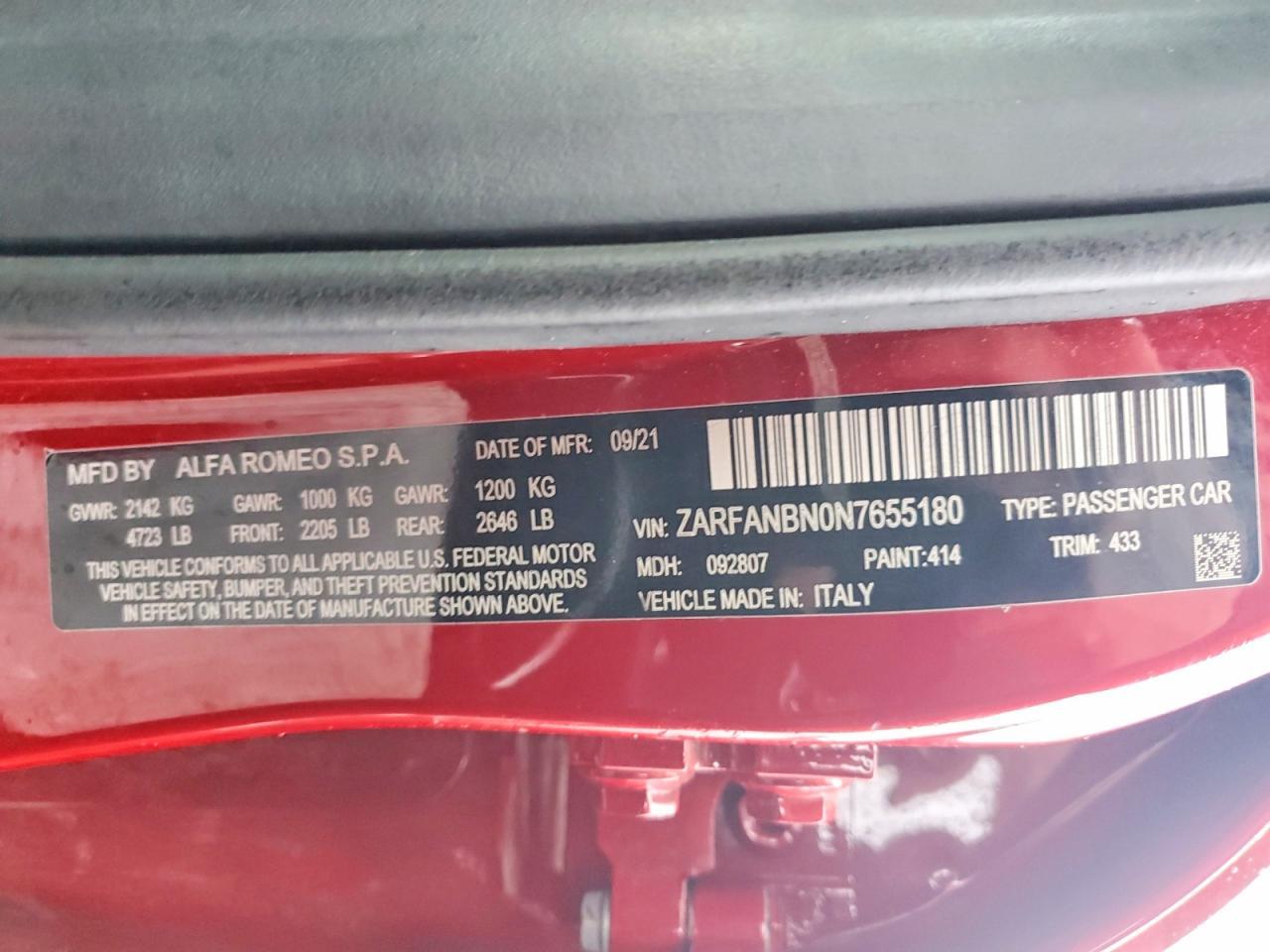 2022 Alfa Romeo Giulia Super