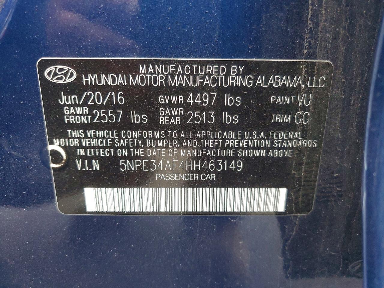 2017 Hyundai Sonata Sport