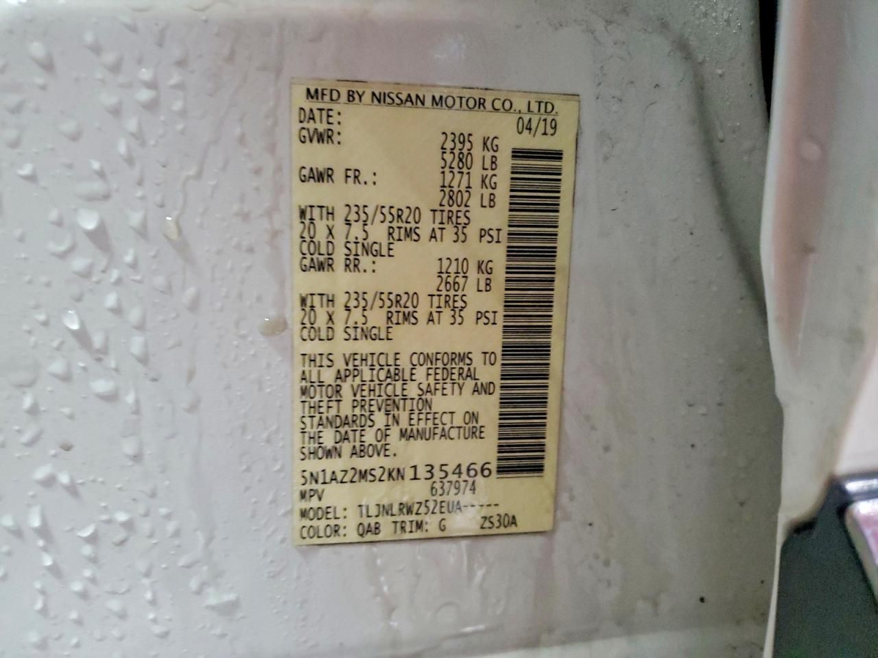 2019 Nissan Murano sl