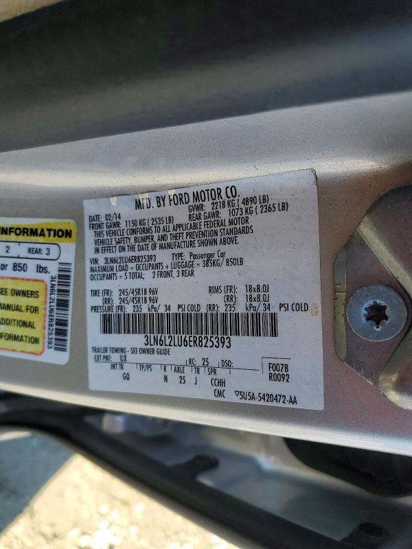 2014 Lincoln Mkz Hybrid