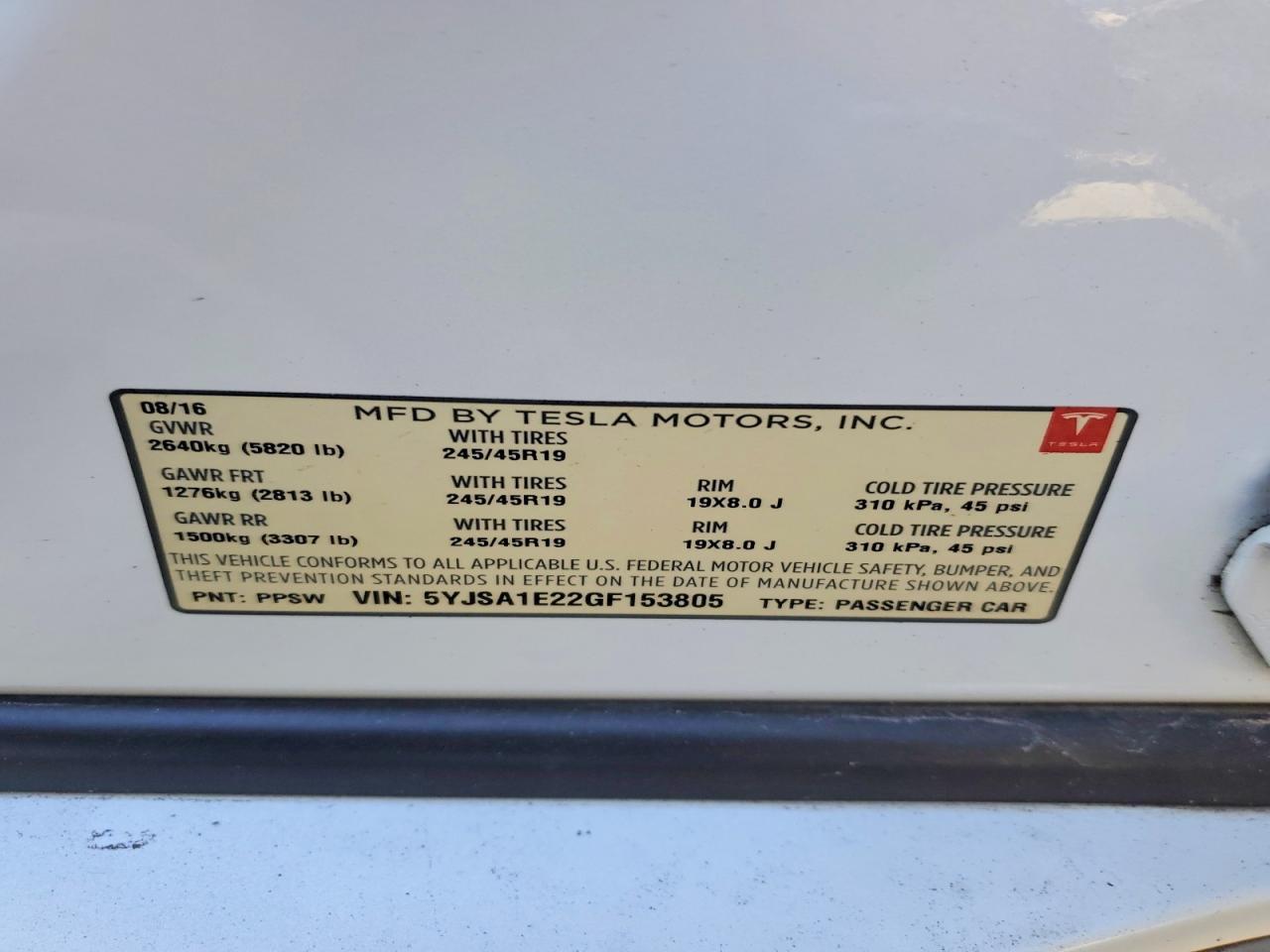 2016 Tesla Model s