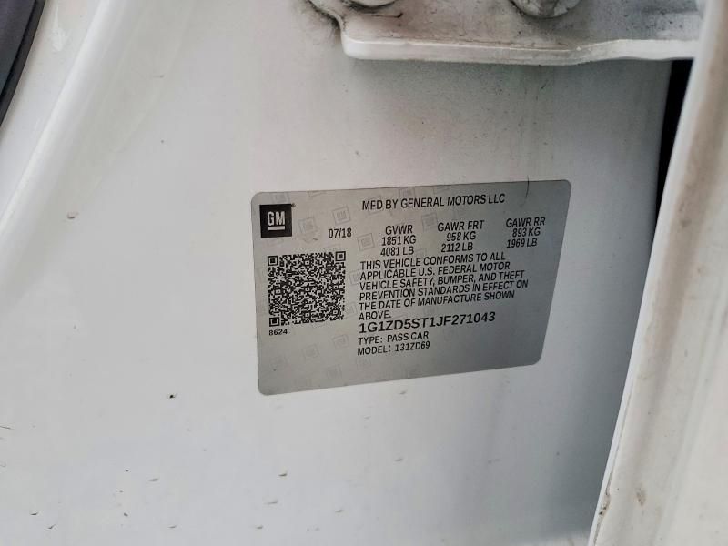 2018 Chevrolet Malibu lt