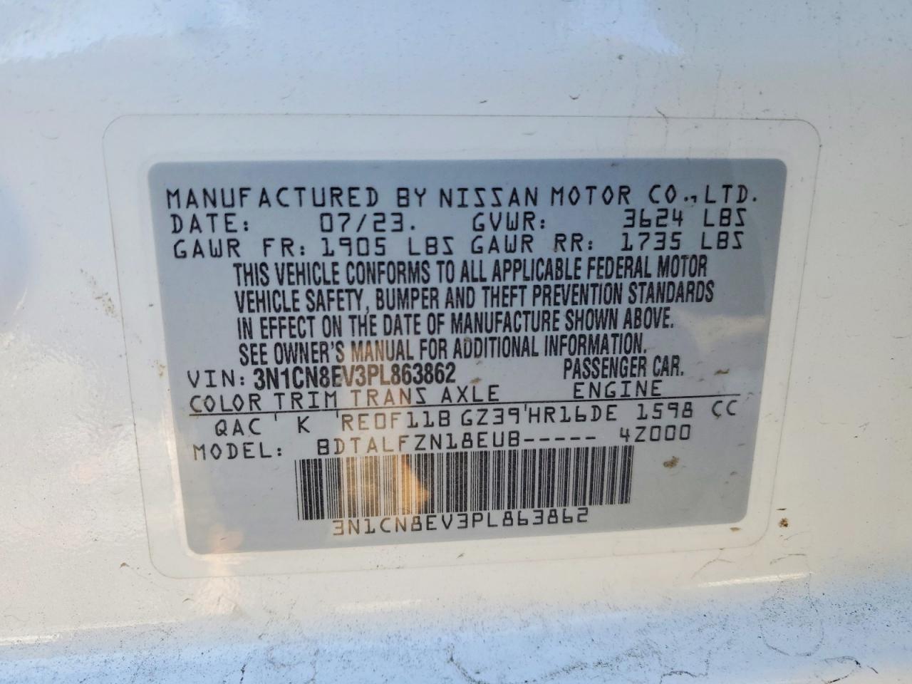 2023 Nissan Versa sv