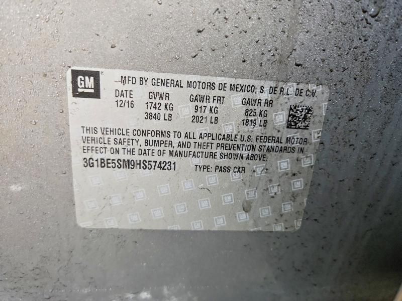 2017 Chevrolet Cruze lt