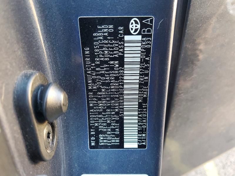 2014 Toyota Corolla l